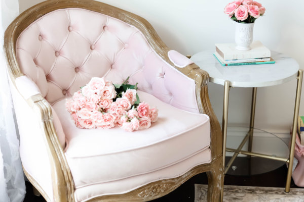 Wayfair Pink Velvet Chair Buffie's Home Decorating