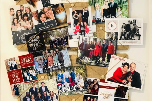 Christmas Photo Card Display Idea | Buffie's Home Decorating